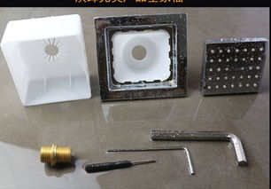 绮美斯酒店全铜暗装入墙淋浴花洒套装方形按摩花洒喷头水龙头配件