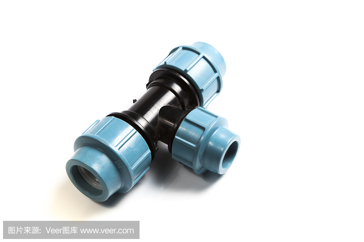 PVC配件排水直和弯管隔离白色