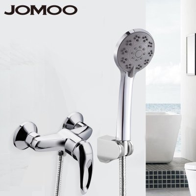 【九牧(JOMOO)淋浴花洒 3576-050+S82013-2B01-2】JOMOO九牧卫浴淋浴冷热水龙头全铜混水阀淋浴套装花洒3576-050套餐【价格 图片 品牌 报价】-苏宁易购