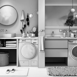 现代卫浴配件组合 打造舒适与美学的卫浴空间